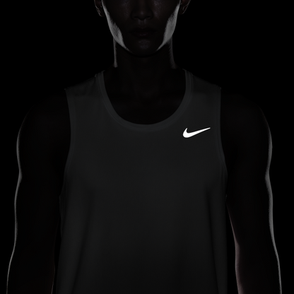 Nike Dri Fit Running Tank Top Men's White - View 6