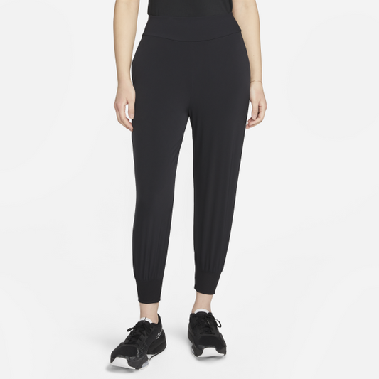 Nike Knitted Sweatpants Women's Black Moderate Slim Fit Pants - View 1