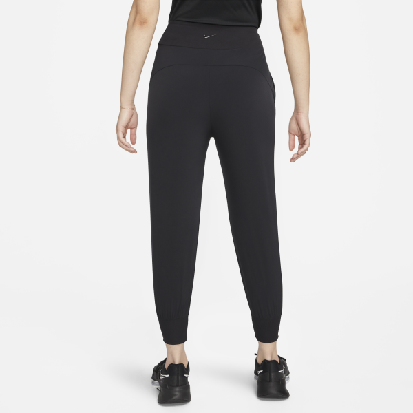 Nike Knitted Sweatpants Women's Black Moderate Slim Fit Pants - View 2