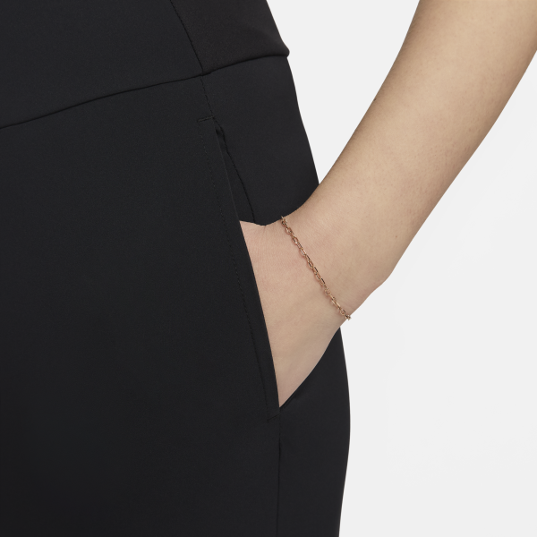 Nike Knitted Sweatpants Women's Black Moderate Slim Fit Pants - View 3