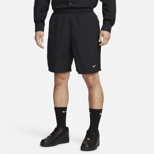 Nike Solo Swoosh Casual Shorts Men's Black - View 1