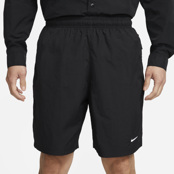 Nike Solo Swoosh Casual Shorts Men's Black - View 2