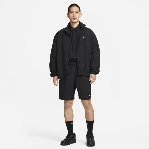 Nike Solo Swoosh Casual Shorts Men's Black - View 8