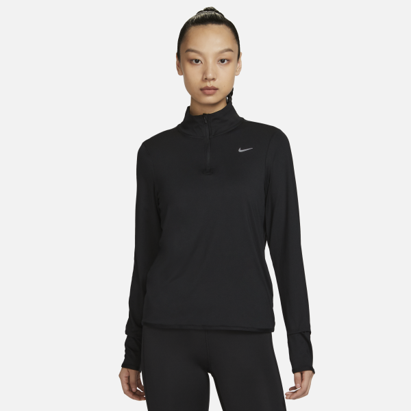 Nike Set in Sleeve Running T Shirt Women's Black - View 1