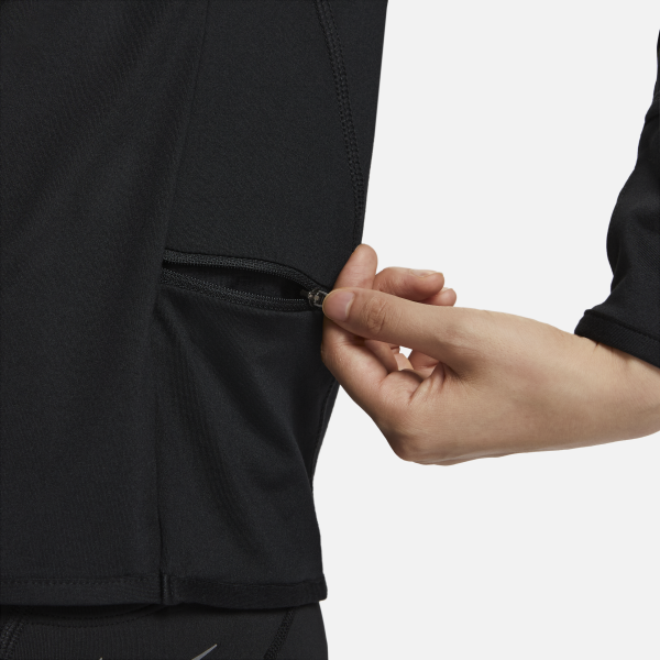 Nike Set in Sleeve Running T Shirt Women's Black - View 5
