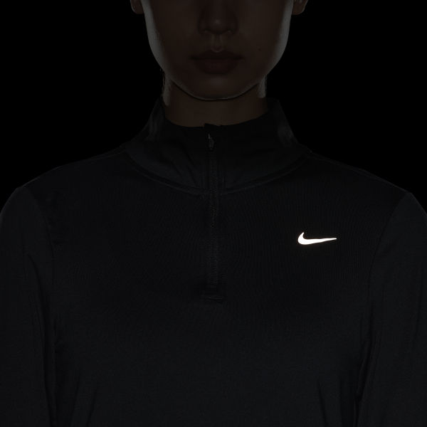 Nike Set in Sleeve Running T Shirt Women's Black - View 8