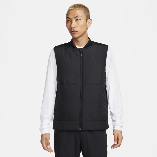 Nike Therma Vests Men's Black Baseball Collar Moderate Other - View 1