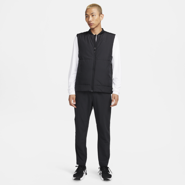 Nike Therma Vests Men's Black Baseball Collar Moderate Other - View 6