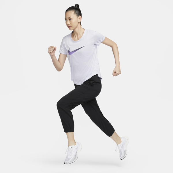 Nike Dry Fit Fast Women's Mid Rise 7/8 Warm Up Running Pants Black - View 6