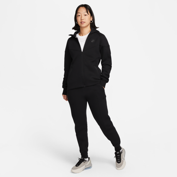 Nike WINDRUNNER Sportswear Tech Fleece Jacket Women's Black - View 10