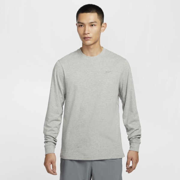 Nike PRIMARY DRI FIT T Shirt Men's Toned Dark Gray/Toning/Smoke Gray - View 1