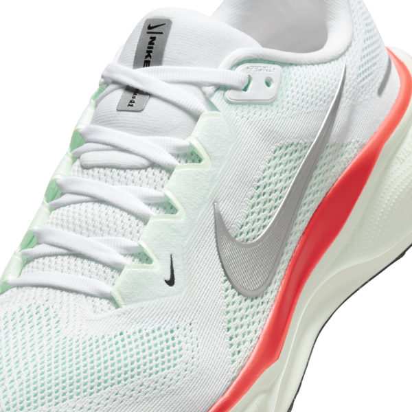 Nike Air Zoom Pegasus 41 White Barely Green Bright Crimson Metallic Silver — Rescued #1