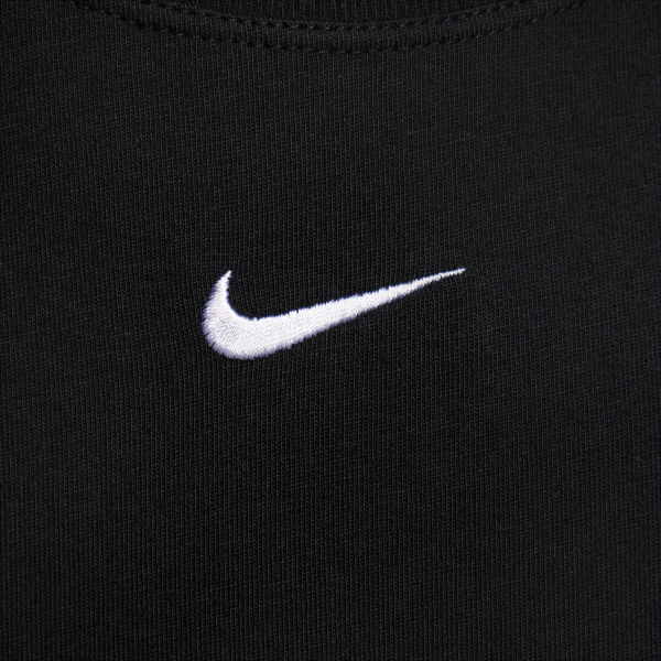 Nike Sportswear Women's Logo Crewneck Loose Fit T-Shirt Black - View 5