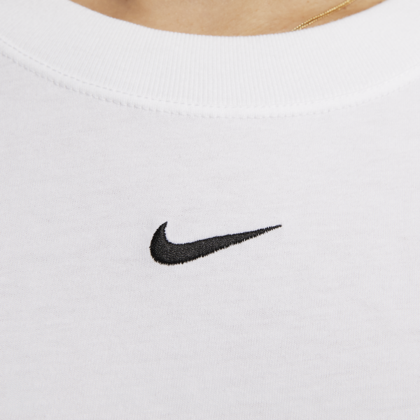 Nike Sportswear Women's Logo Crewneck T-Shirt White - View 4