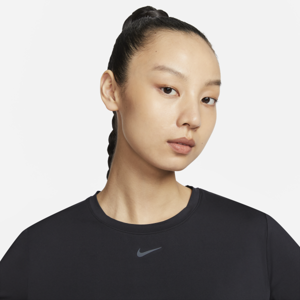 Nike AS W NK One Classic DF SS Women's Running Training T-Shirt Black - View 3
