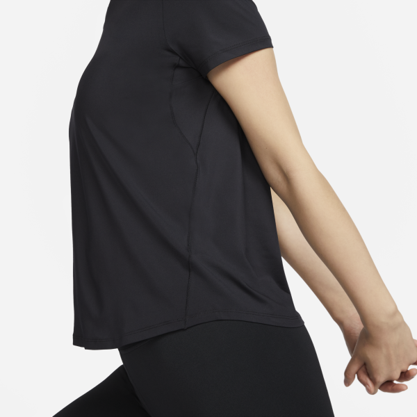 Nike AS W NK One Classic DF SS Women's Running Training T-Shirt Black - View 4