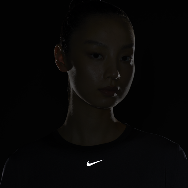 Nike AS W NK One Classic DF SS Women's Running Training T-Shirt Black - View 6