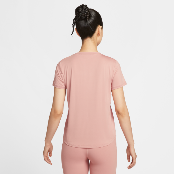 Nike T Shirts Women's Pink Crew Neck Moderate - View 2