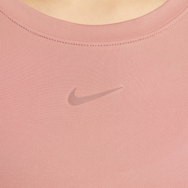 Nike T Shirts Women's Pink Crew Neck Moderate - View 4