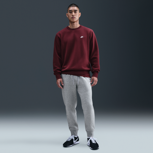 Nike Knitted Sweatpants Men's Gray Moderate Cuffed Pants - View 1