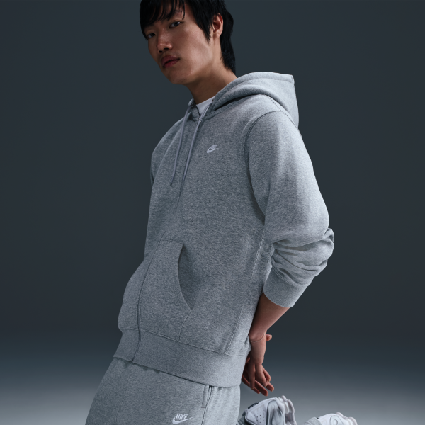 Nike logo-embroidered zip-fastening hoodie - View 3