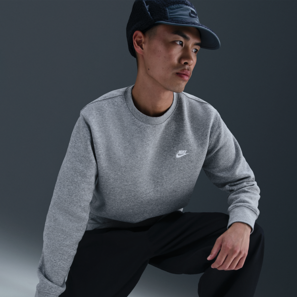 Nike Sweatshirts Men's Gray Crew Neck Moderate - View 3
