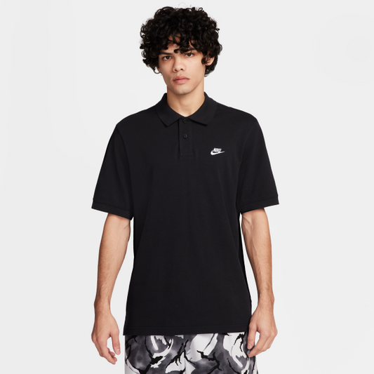 Nike Club Polo Shirt Men's Black - View 1