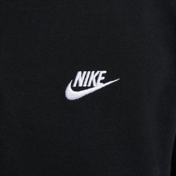 Nike Club Polo Shirt Men's Black - View 3