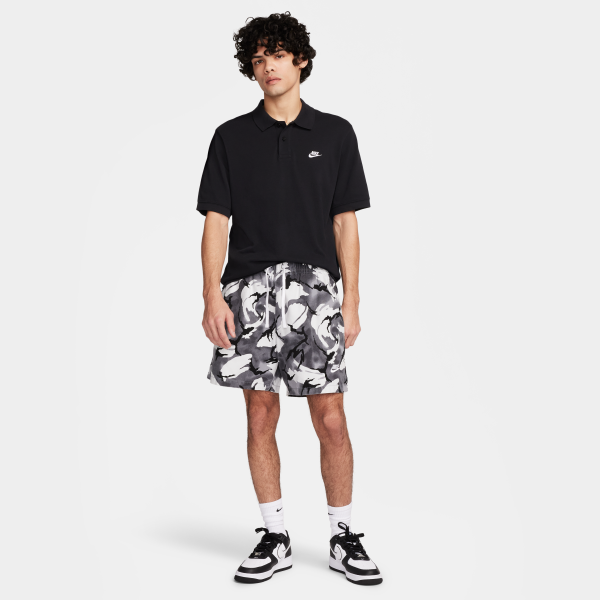 Nike Club Polo Shirt Men's Black - View 4