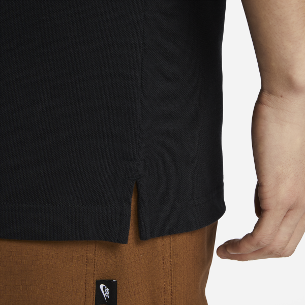 Nike Club Polo Shirt Men's Black - View 5