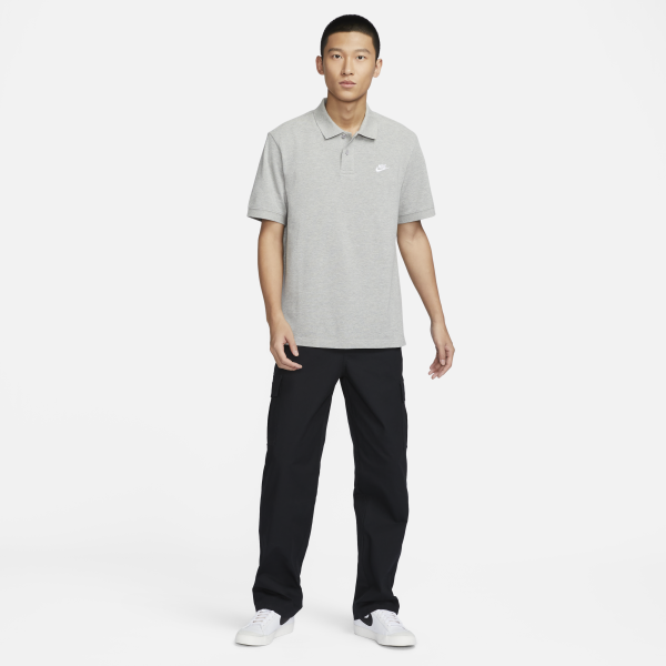 Nike Club Polo Shirt Men's Gray - View 6