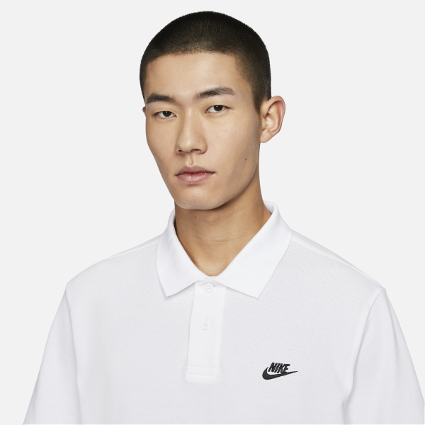 Nike Club Polo Shirt Men's White - View 3
