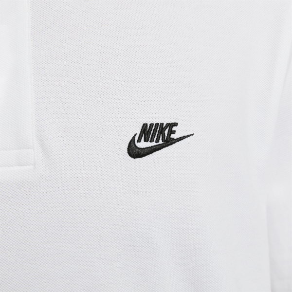 Nike Club Polo Shirt Men's White - View 4