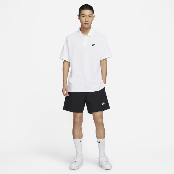 Nike Club Polo Shirt Men's White - View 6