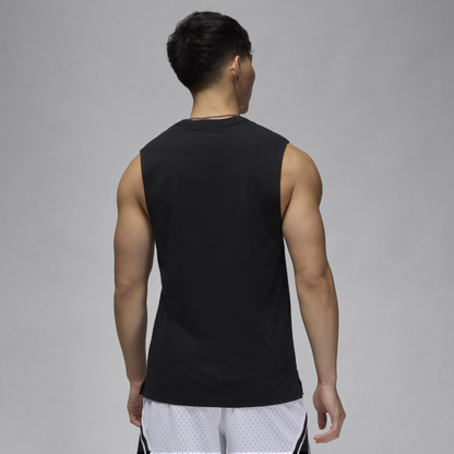 Jordan Sports Men's Dri-FIT Sleeveless Top Black - View 2