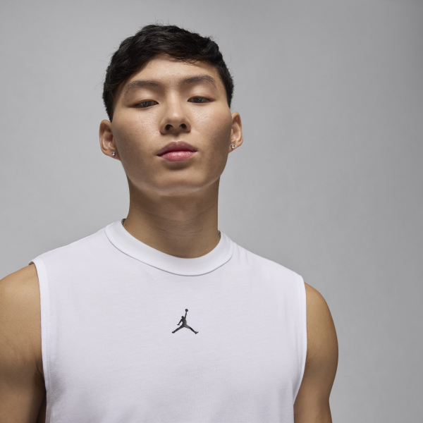 Jordan Dri FIT T Shirt Men's White - View 3