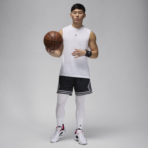 Jordan Dri FIT T Shirt Men's White - View 5