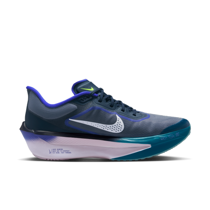 Nike Zoom Fly 6 ZoomX Foam Casual Marathon Running Shoes Men's Blue White - View 3