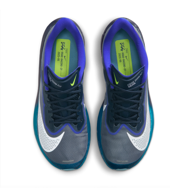 Nike Zoom Fly 6 ZoomX Foam Casual Marathon Running Shoes Men's Blue White - View 4