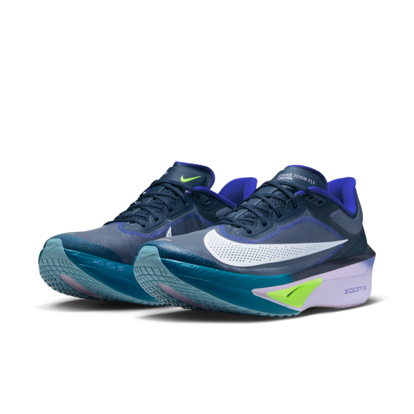 Nike Zoom Fly 6 ZoomX Foam Casual Marathon Running Shoes Men's Blue White - View 5