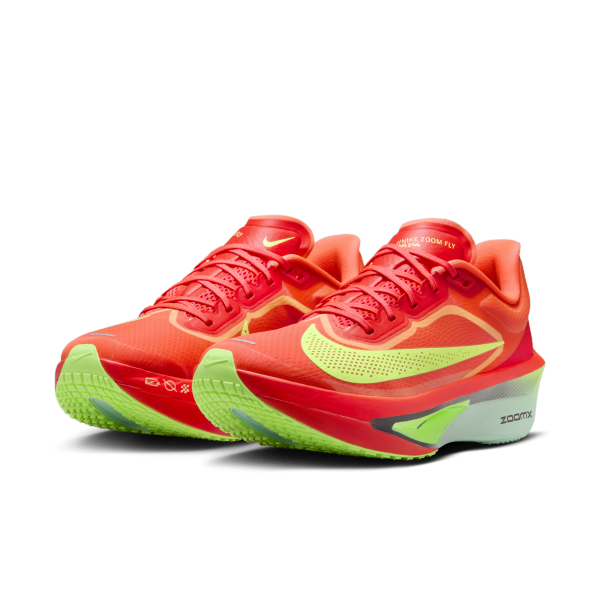 Nike Zoom Fly 6 Bright Crimson Lime Blast Women's - View 5