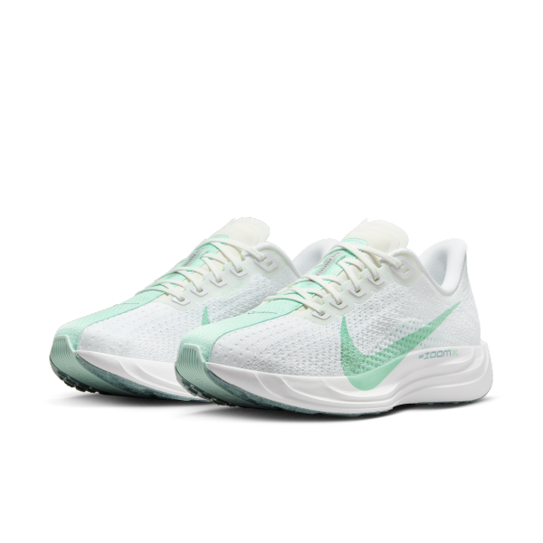 Nike Pegasus Plus Low top ZoomX Foam Running Shoes Women's White Cyan - View 5