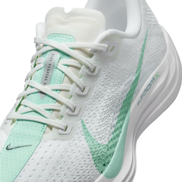 Nike Pegasus Plus Low top ZoomX Foam Running Shoes Women's White Cyan - View 7