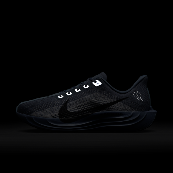 Nike Pegasus Plus Abrasion Resistant Low top Running Shoes Men's Gray White - View 11