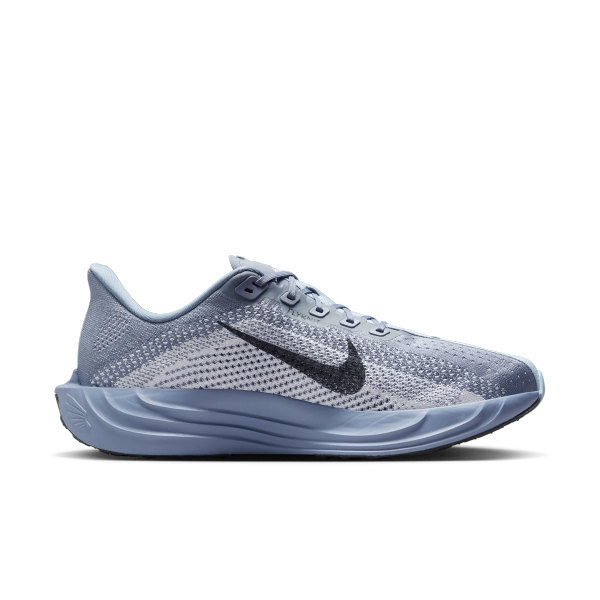 Nike Pegasus Plus Abrasion Resistant Low top Running Shoes Men's Gray White - View 3