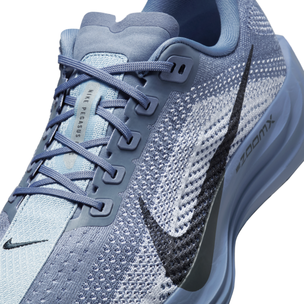 Nike Pegasus Plus Abrasion Resistant Low top Running Shoes Men's Gray White - View 7