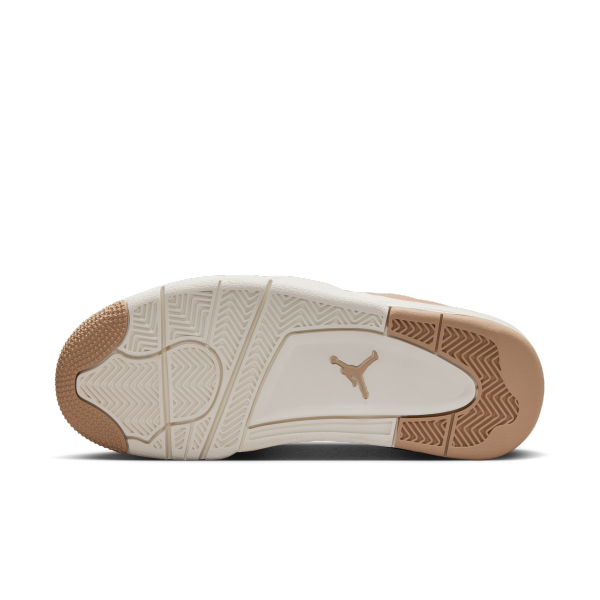 Jordan Air Jordan 4 Slip Resistant Abrasion Resistant Low top Vintage Basketball Shoes Women's Brown - View 2