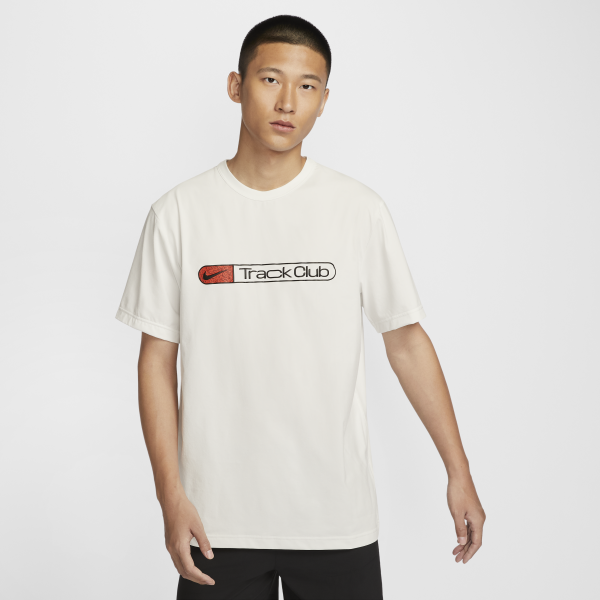 Nike T Shirts Men's White Crew Neck Moderate Straight Fit - View 1