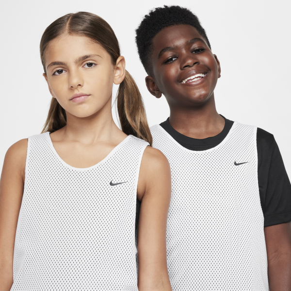 Nike Tank Top White/Black/Black Kids' - View 3