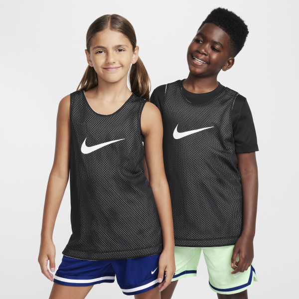 Nike Tank Top White/Black/Black Kids' - View 5